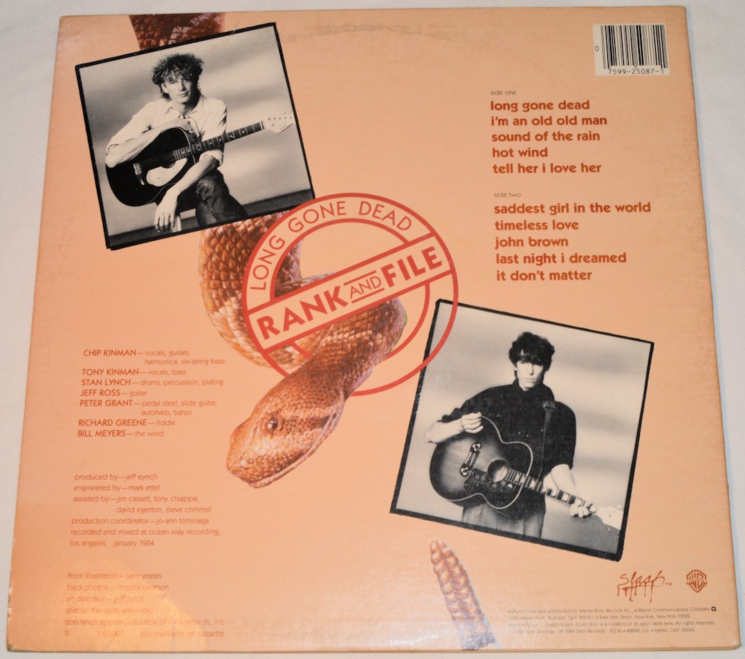 Rank & File - Long Gone Dead