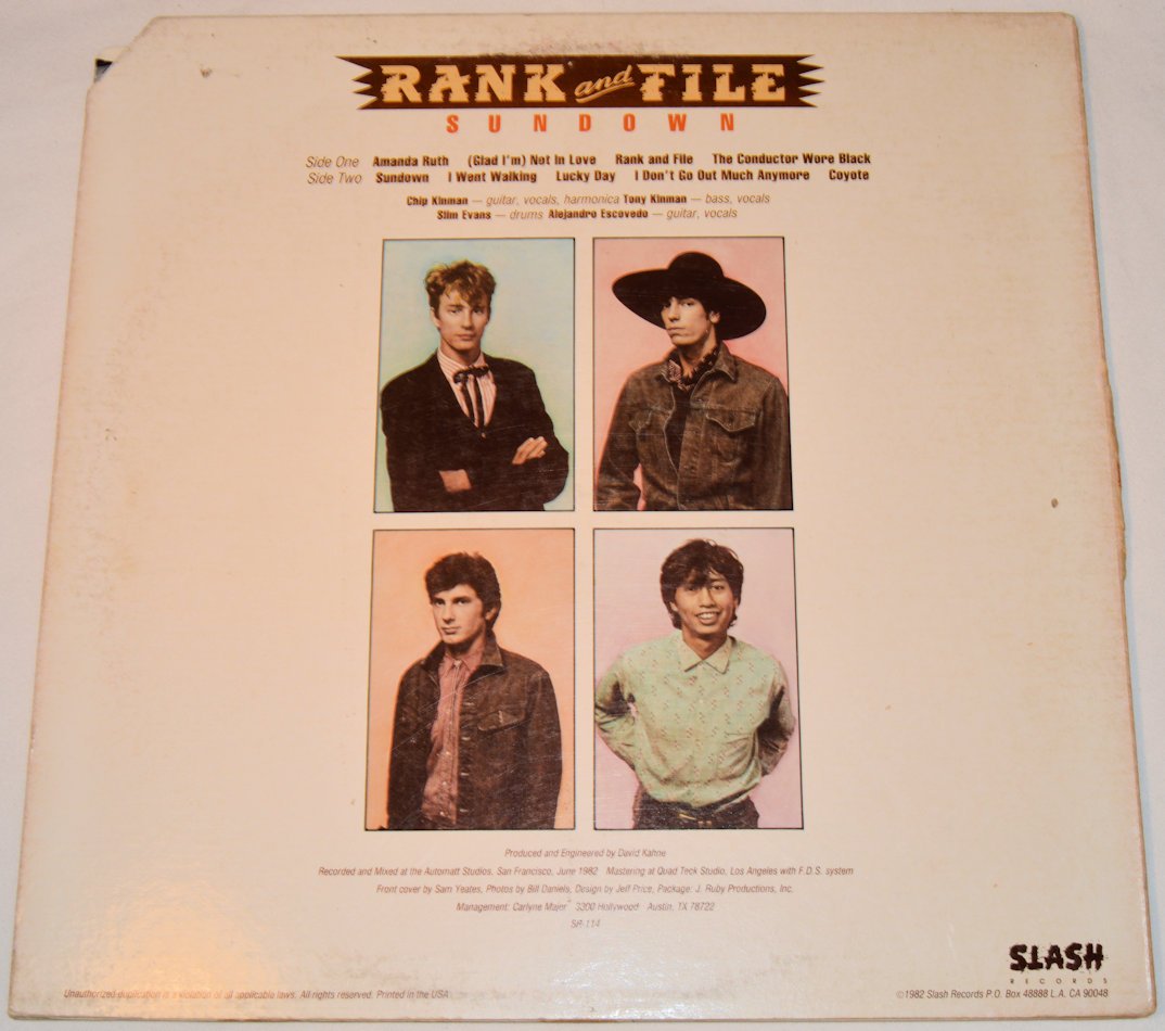 Rank And File - Sundown