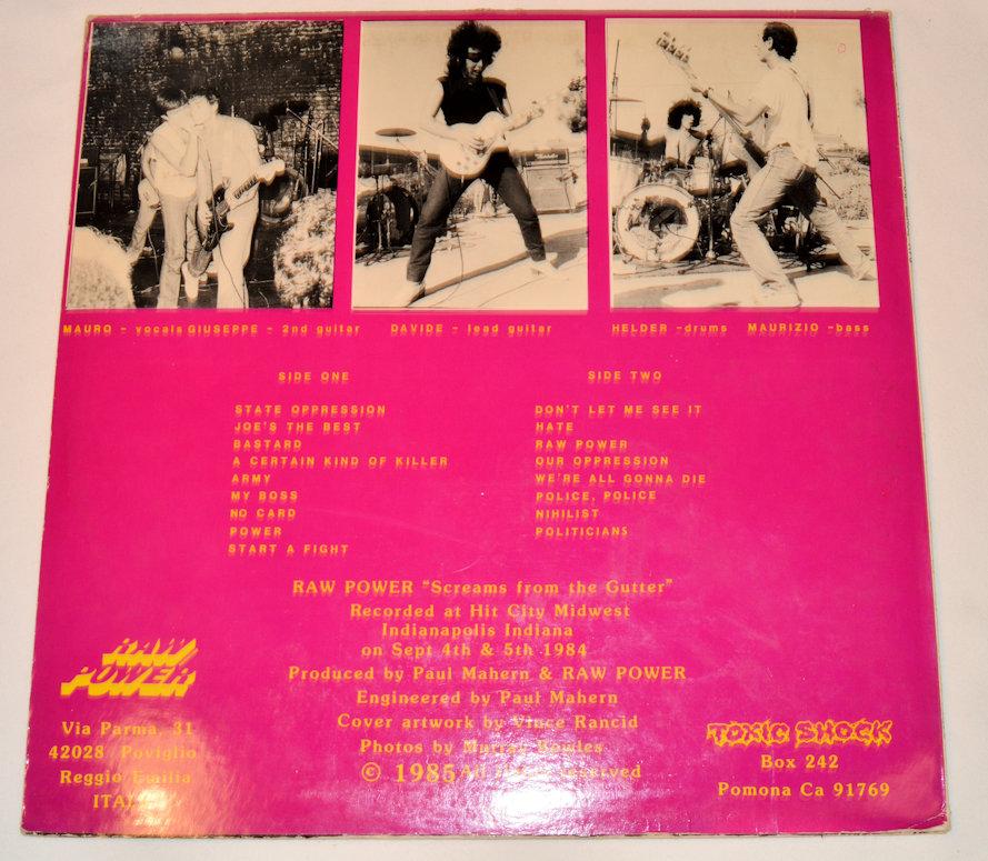 Raw Power - Screams From The Gutter