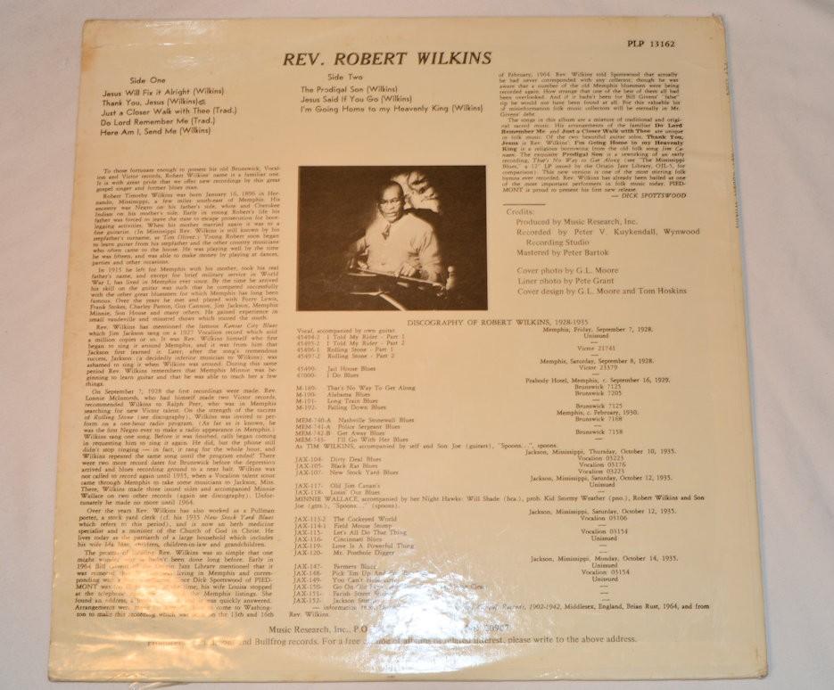 Wilkins, Robert - Rev Robert Wilkins