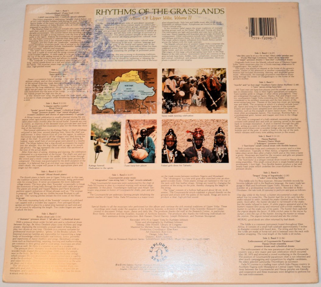 Miscellaneous - Rhythms Of The Grasslands: Music Of Upper Volta, Volume II