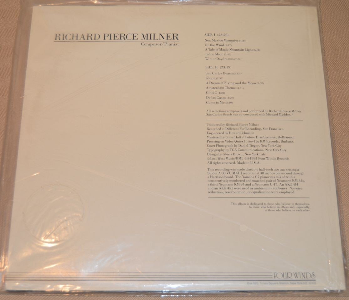 Milner, Richard Pierce - Composer/Pianist