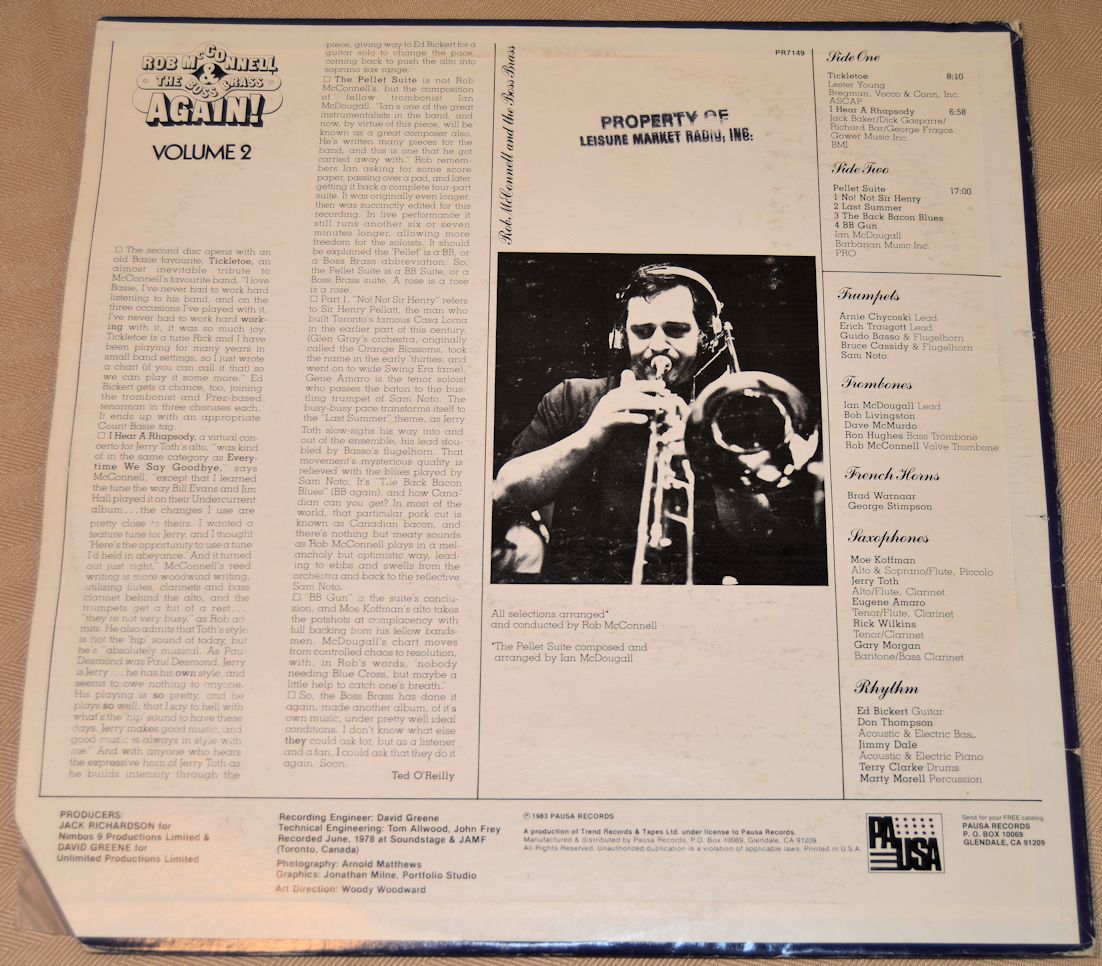 McConnell, Rob & Boss Brass - Again! Volume 2