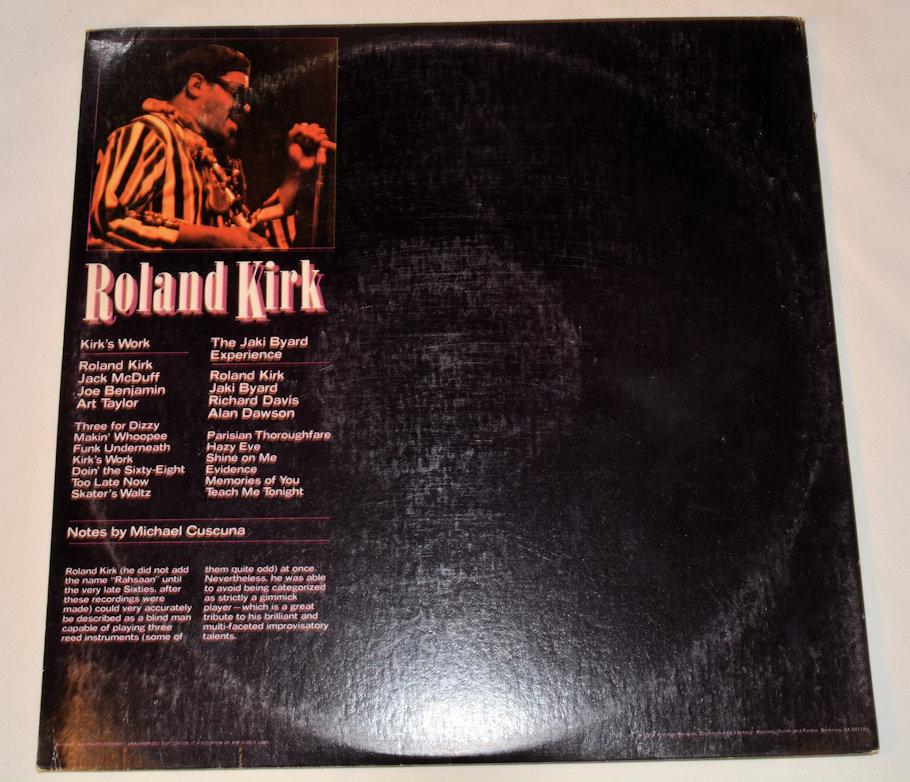 Kirk, Roland - Pre-Rahsaan