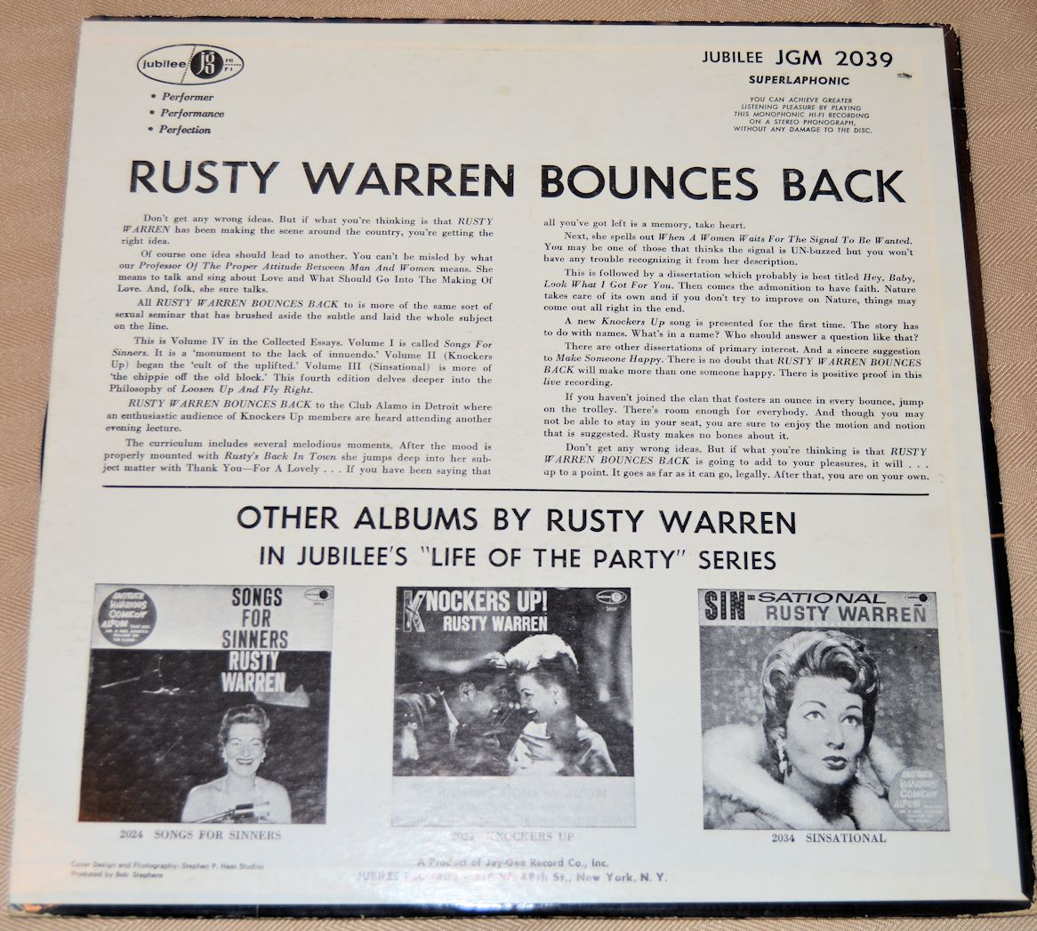 Warren, Rusty - Bounces Back