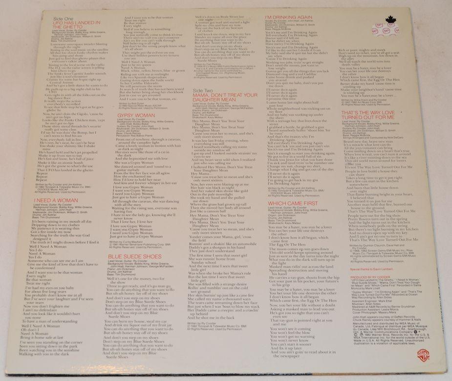 Cooder, Ry - The Slide Area