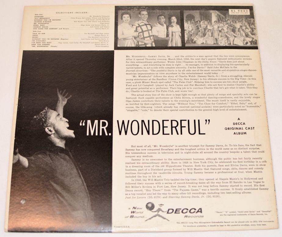 Mr Wonderful - Original Cast