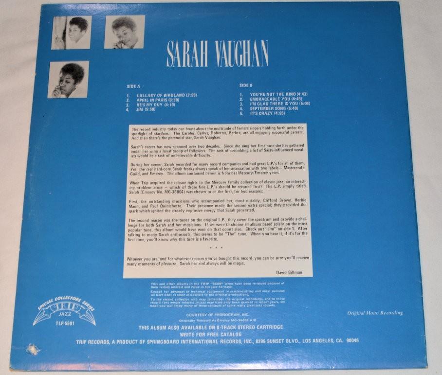 Vaughan, Sarah - 1955