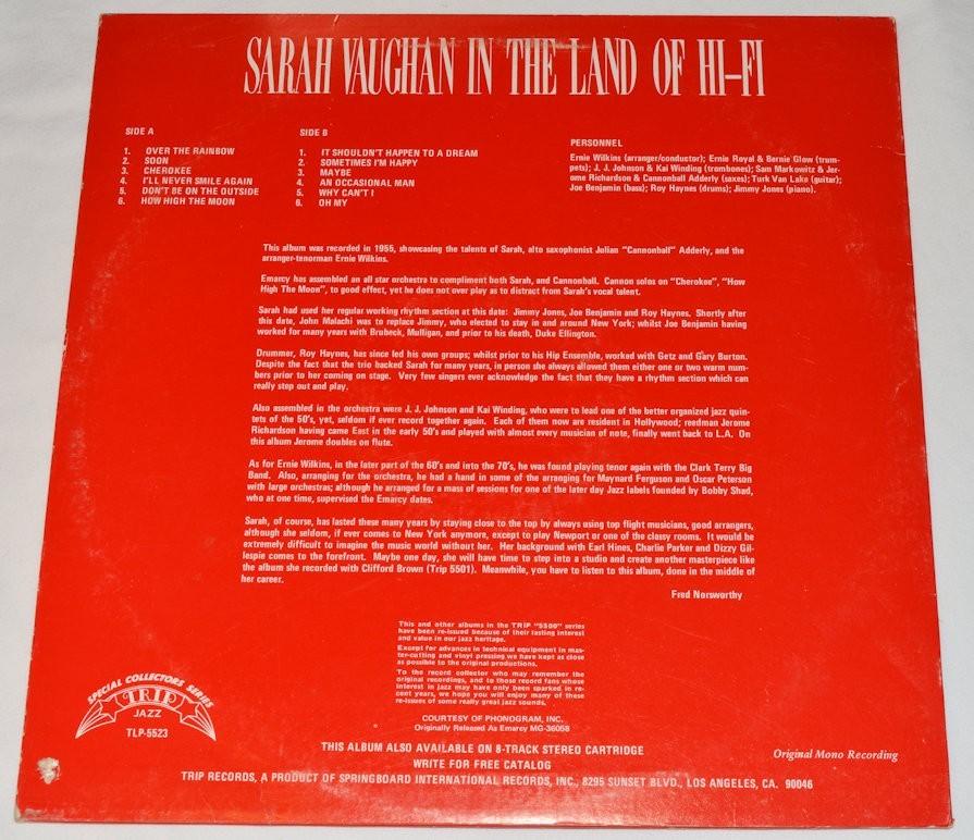 Vaughan, Sarah - In Land Of Hi-Fi