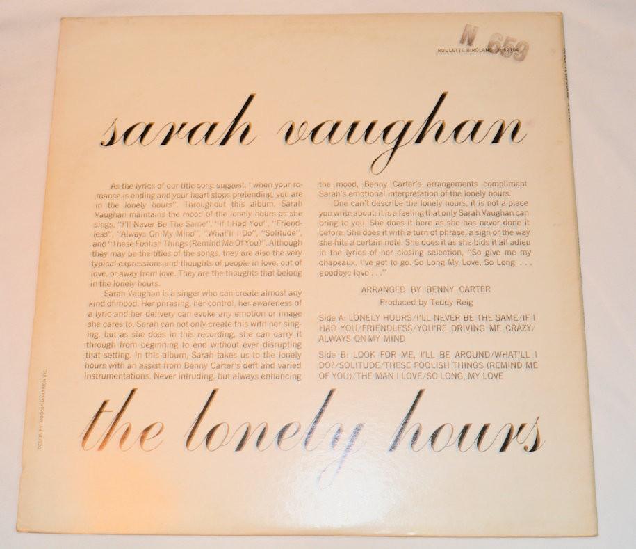 Vaughan, Sarah - Lonely Hours