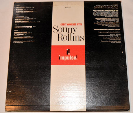 Rollins, Sonny - Great Moments With