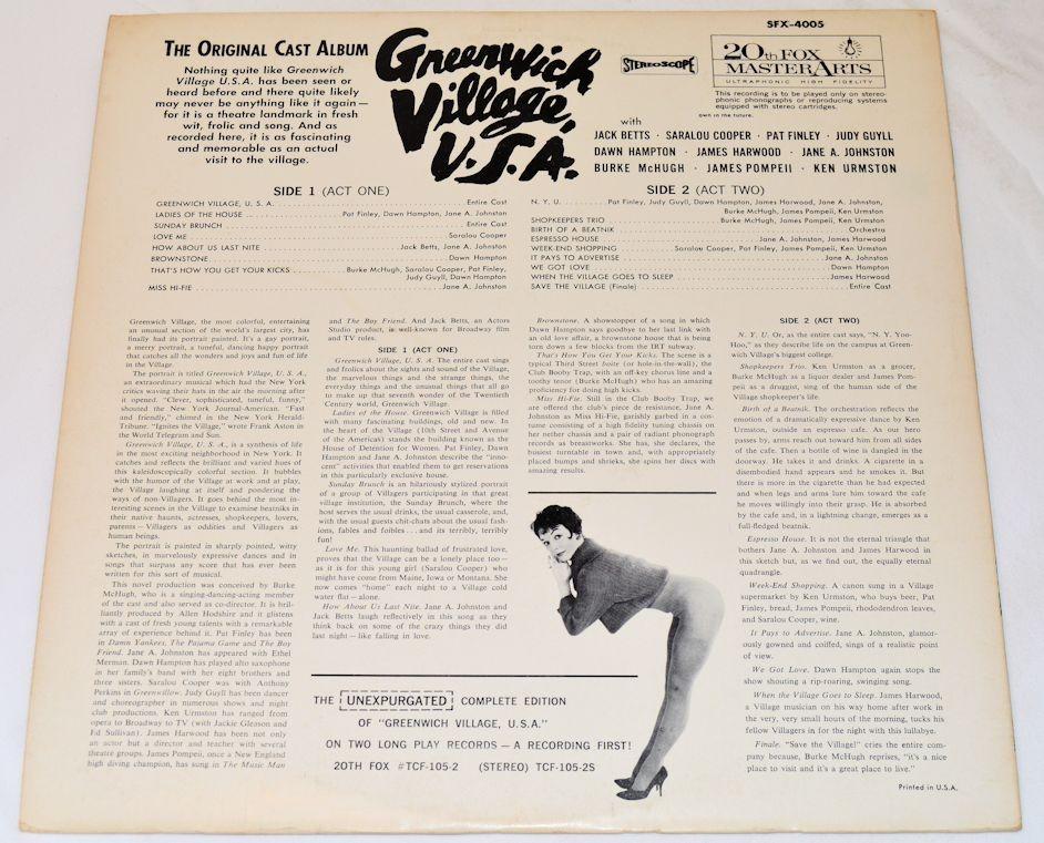 Original Cast - Greenwich Village USA