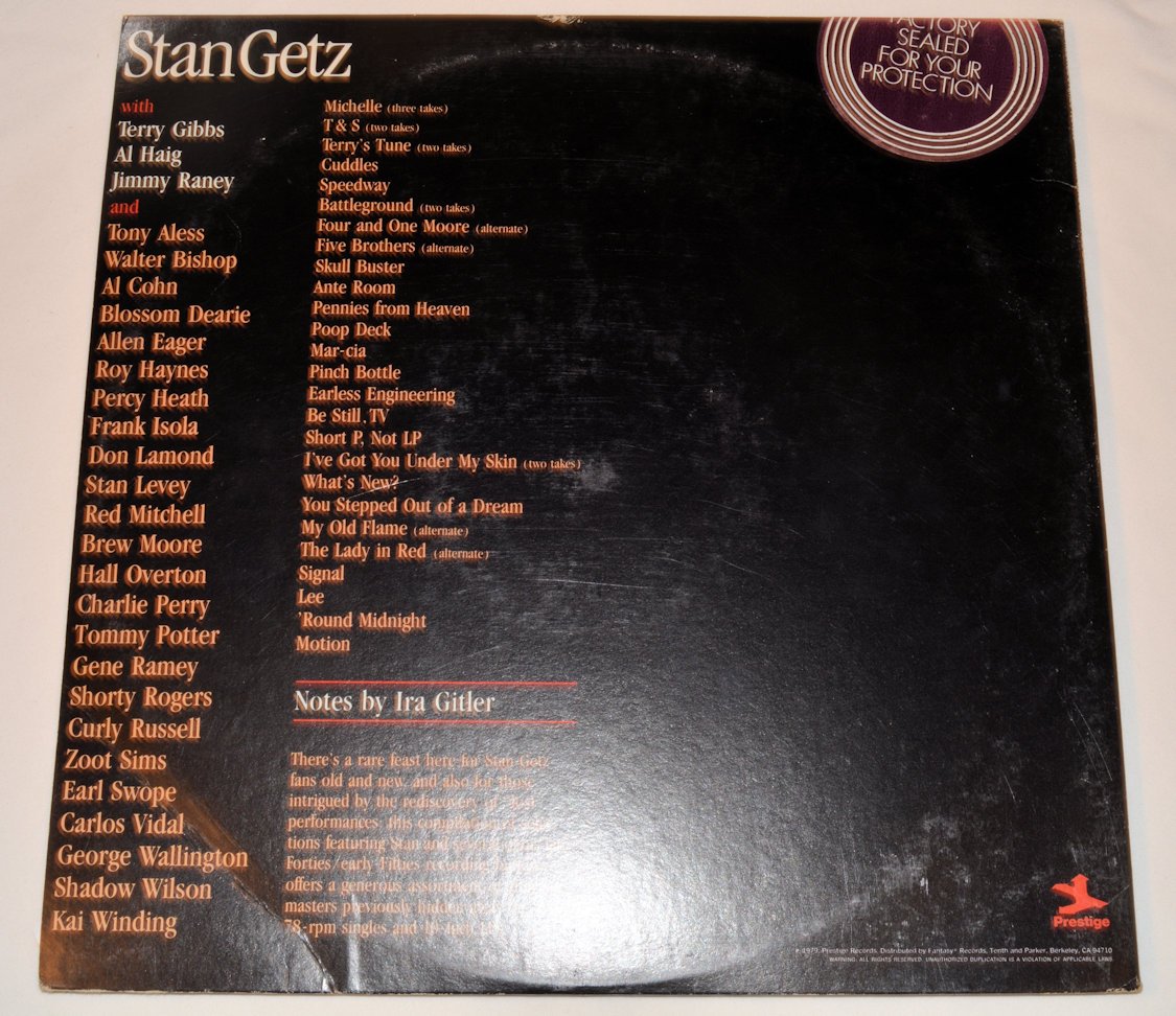 Getz, Stan - Early Getz