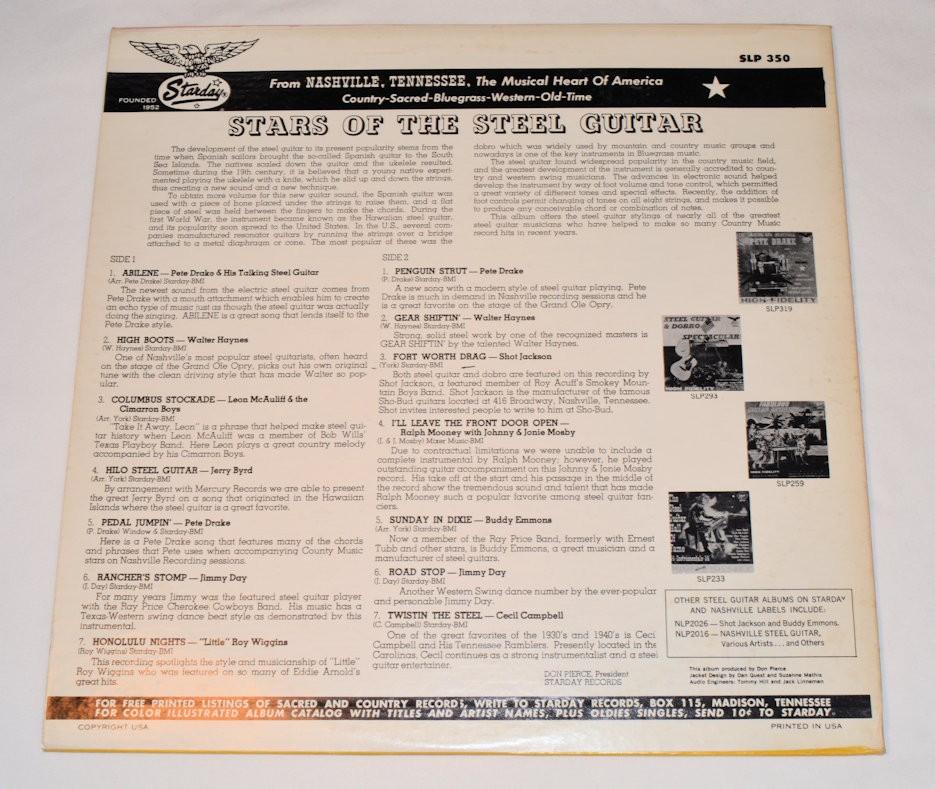 Various - Stars Of Steel Guitar
