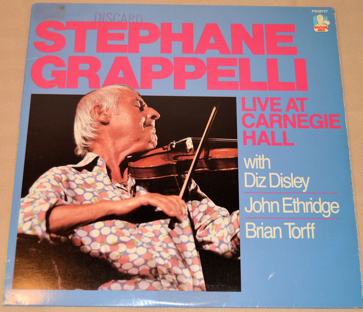 Grappelli, Stephane - Live At Carnegie Hall