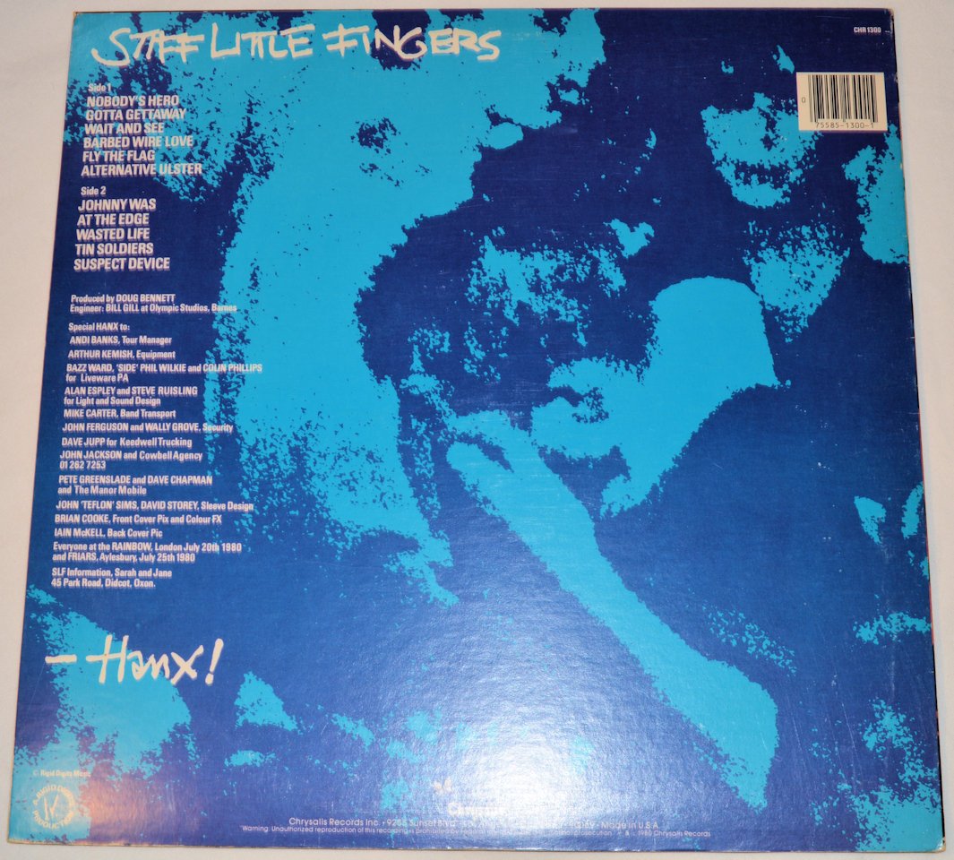 Stiff Little Fingers - Hanx!
