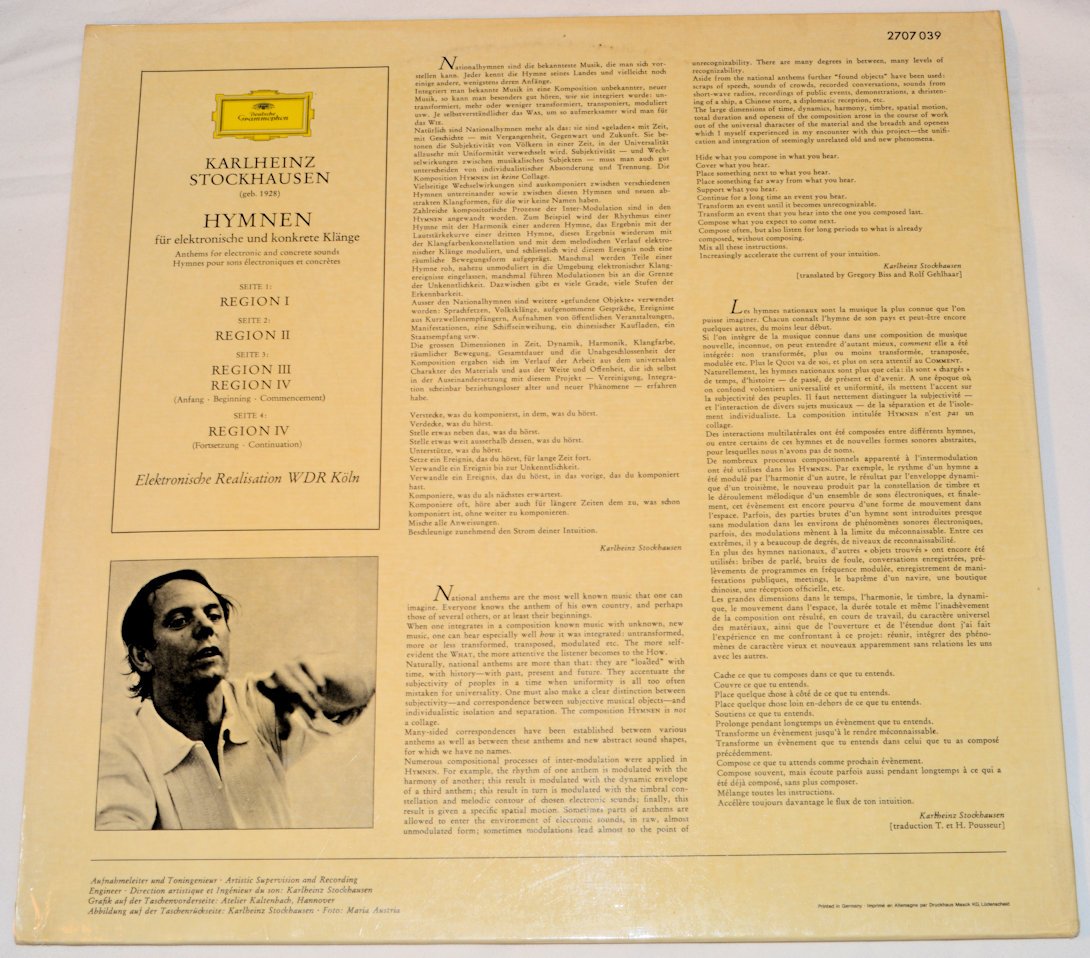 Stockhausen, Karlheinz - Hymnen