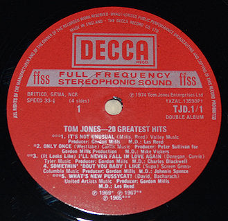 Jones, Tom - Greatest Hits