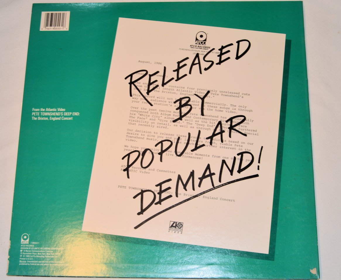 Townshend, Pete - Deep End Live