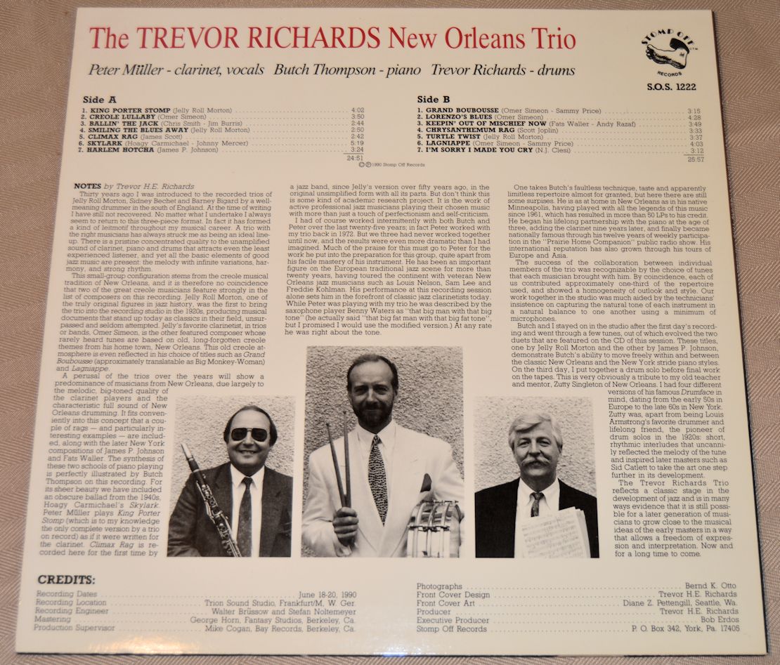 Richards, Trevor Trio - Trevor Richards New Orleans Trio