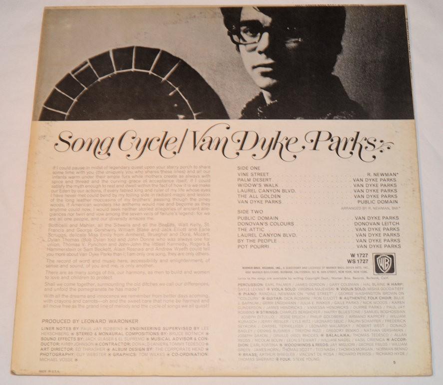 Parks, Van Dyke - Song Cycle