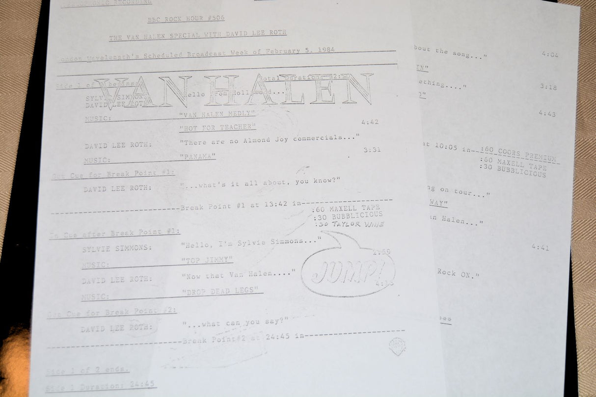 Van Halen - BBC Rock Hour 2/5/84