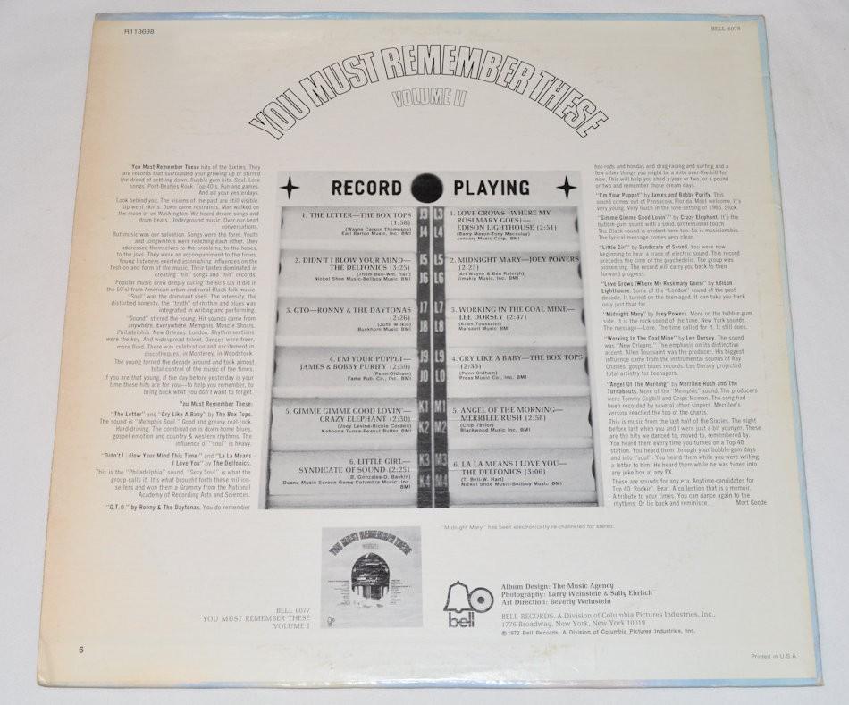 Various - You Must Remember These