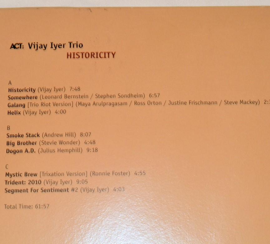 Iyer, Vijay - Historicity