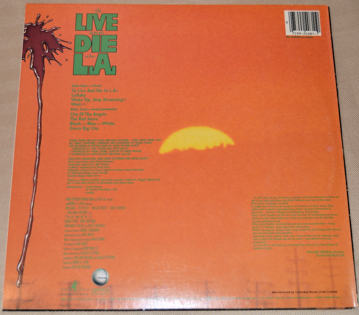 Wang Chung - To Live & Die In LA (Soundtrack)