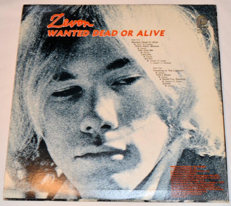 Zevon, Warren - Wanted Dead Or Alive