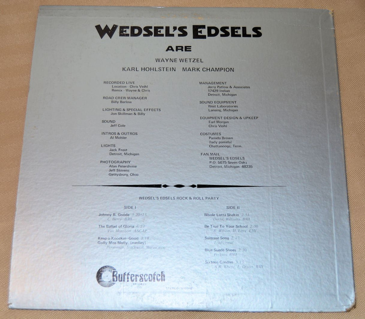Wedsel's Edsels - Rock & Roll Party