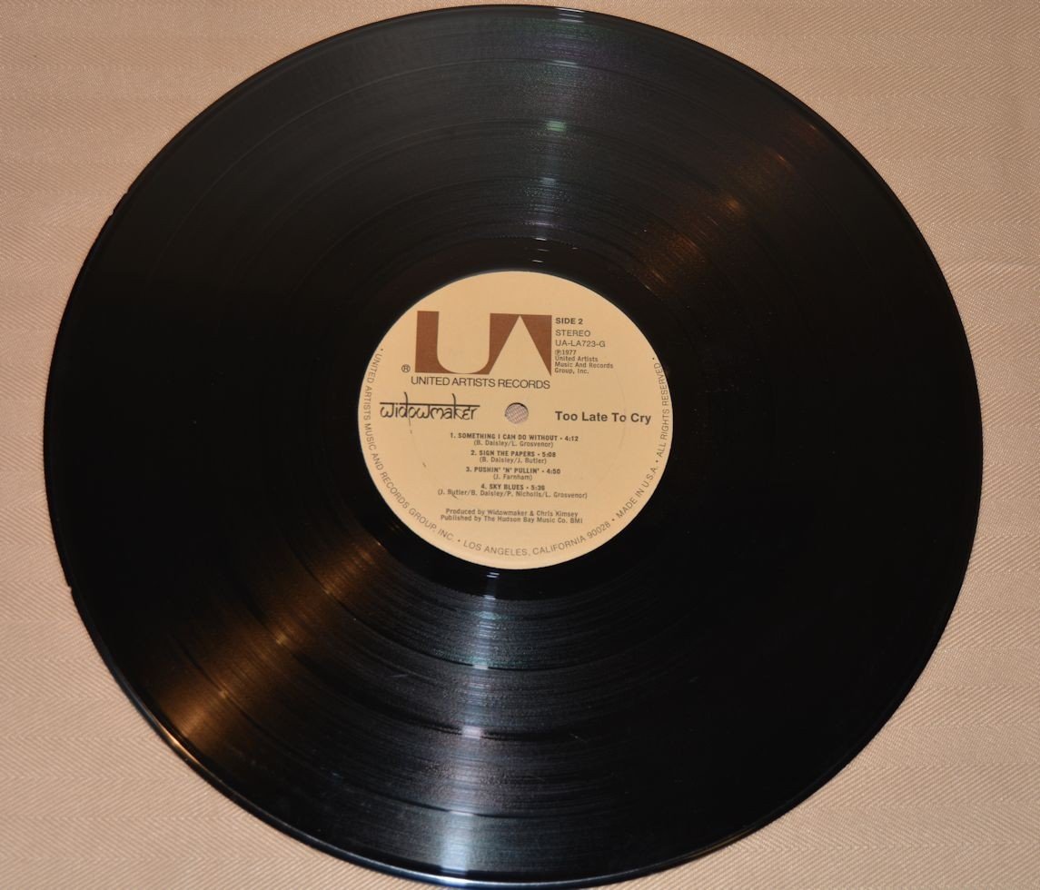 Widowmaker - Too Late To Cry