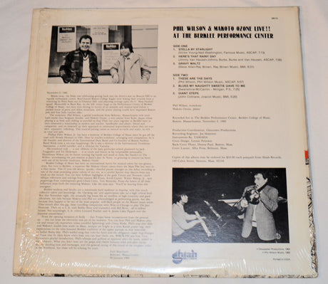Wilson / Ozone - Live At Berklee