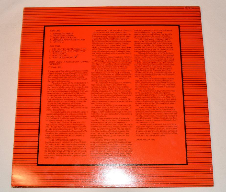 Yardbirds, The - Featuring Jeff Beck