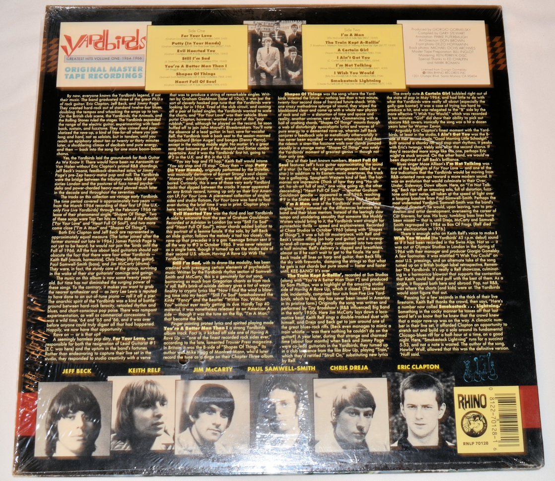 Yardbirds - Greatest Hits, Vol 1