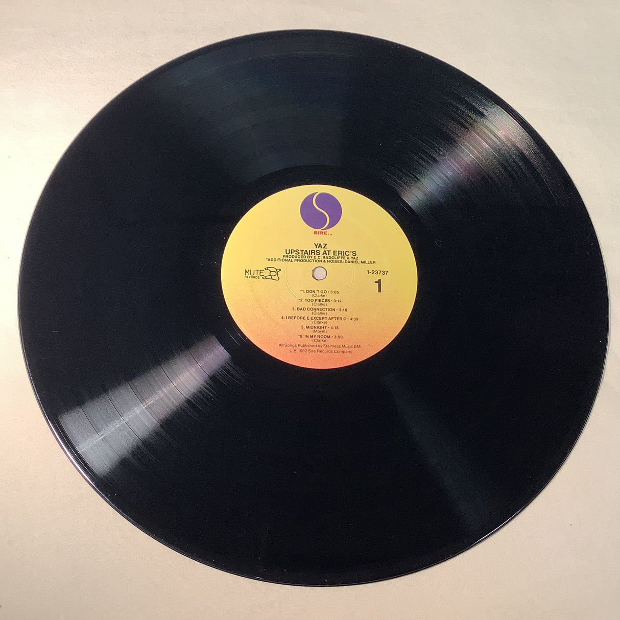 Yaz - Upstairs At Eric's