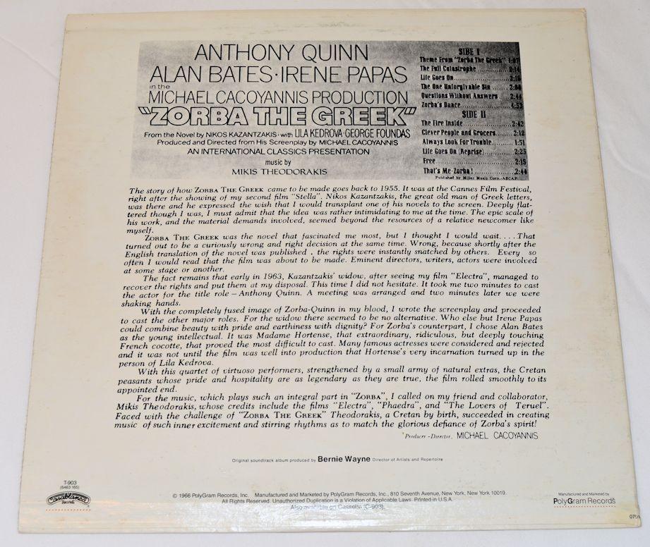 Soundtrack - Zorba The Greek