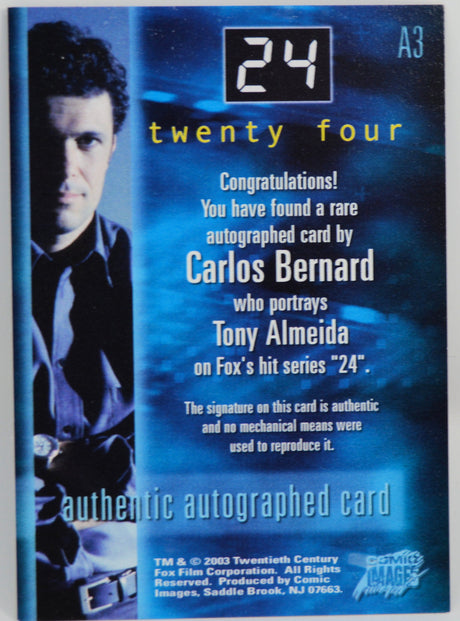 Bernard, Carlos - 24 Autograph