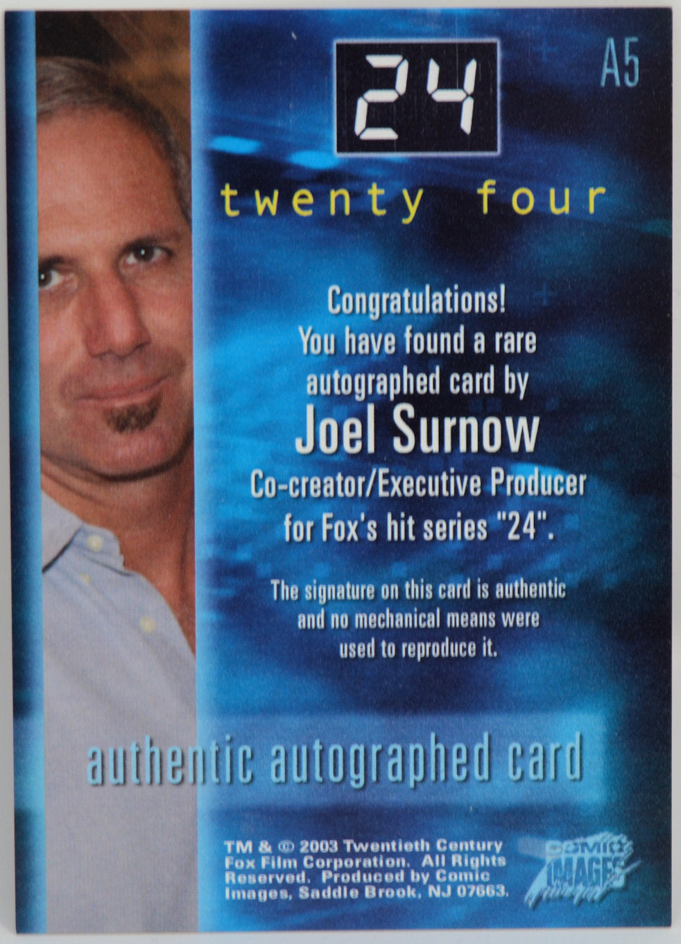 Surnow, Joel - 24 Autograph