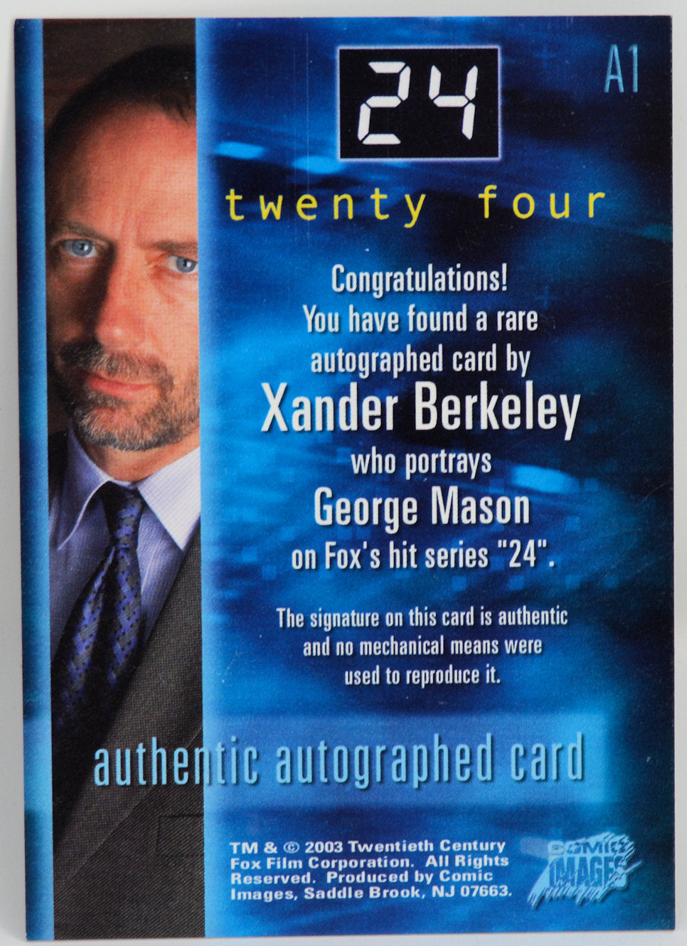 Berkeley, Xander - 24 Autograph