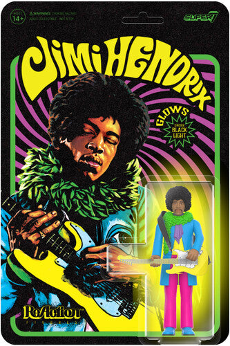 Hendrix, Jimi - Blacklight ReAction Figure
