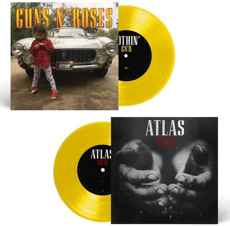 the album cover for Guns N' Roses - Nothin' / Atlas [Canary Yellow]