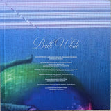 Album cover with text and abstract design