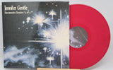 Front cover of Jennifer Gentle - Sacramento Session / 5 of 3 with red vinyl and cosmic starburst graphic