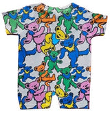 Grateful Dead Swirling Dancing Bears Onesie Romper