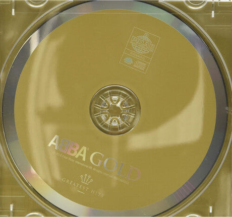 ABBA Gold Greatest Hits CD with gold disc and logo