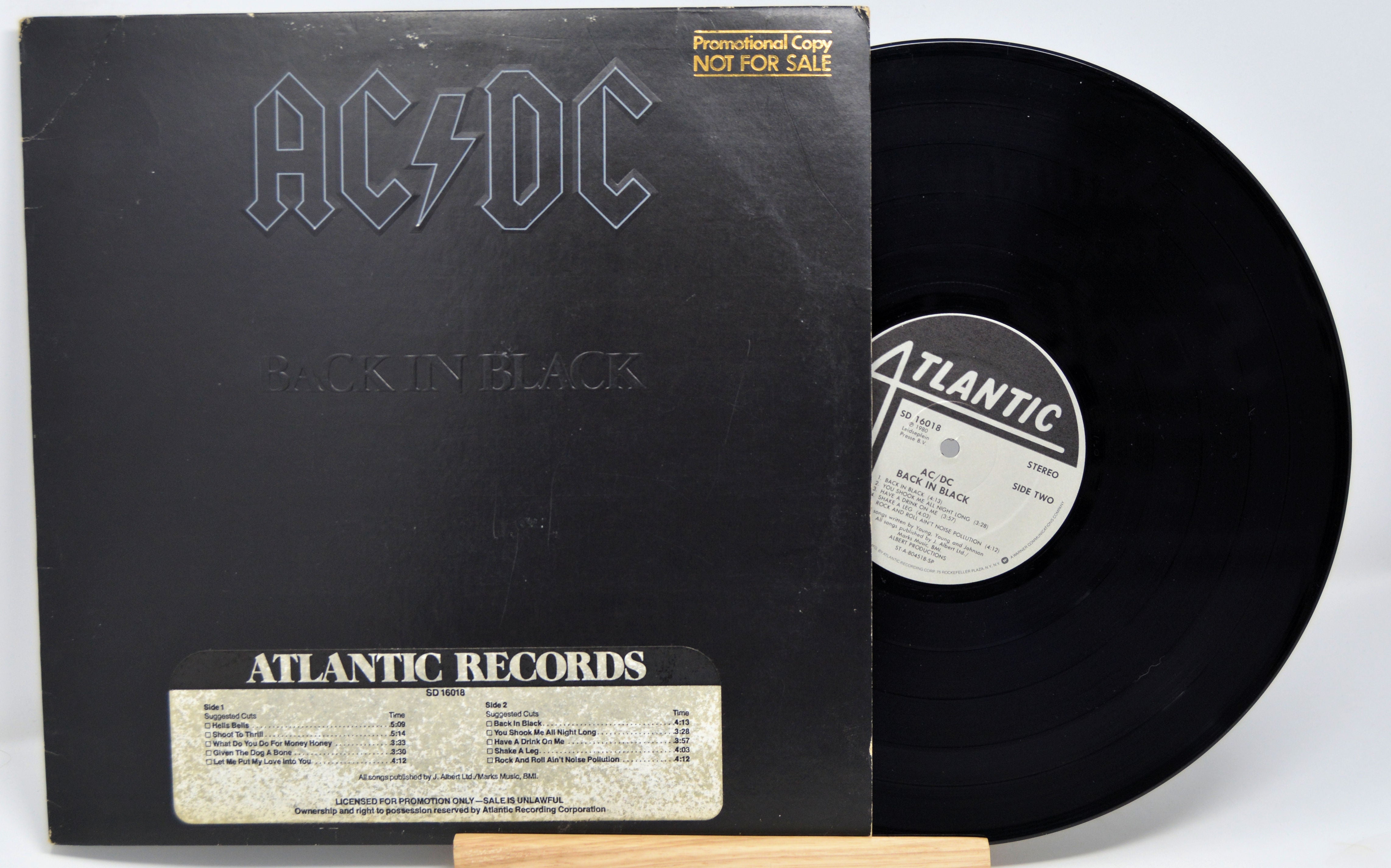 AC/DC - Back In Black - Vinyl LP, Black Vinyl 