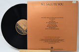 Vinyl record with brown cover displaying text and a logo.