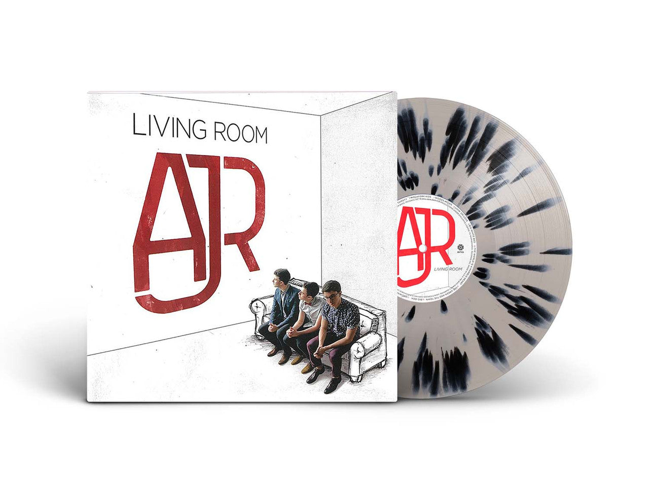 AJR Living Room limited edition splatter vinyl record with illustrated cover art