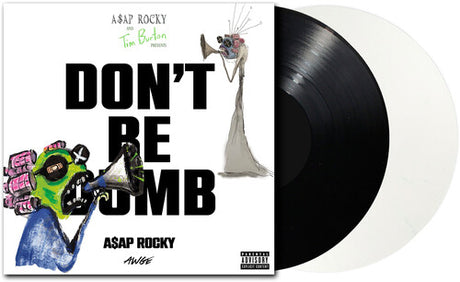 Vinyl record with cover featuring A$AP Rocky and text 'Don't Be Bomb' on a white background
